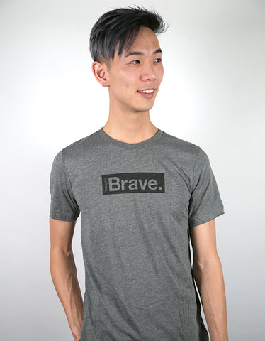 GRAY & BLACK Today, I'm Brave.® TEE