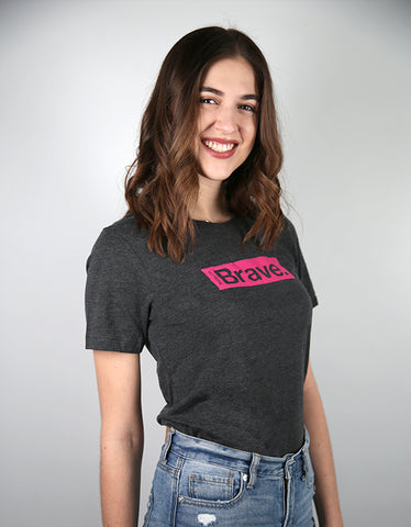 GRAY & PINK Today, I'm Brave® TEE